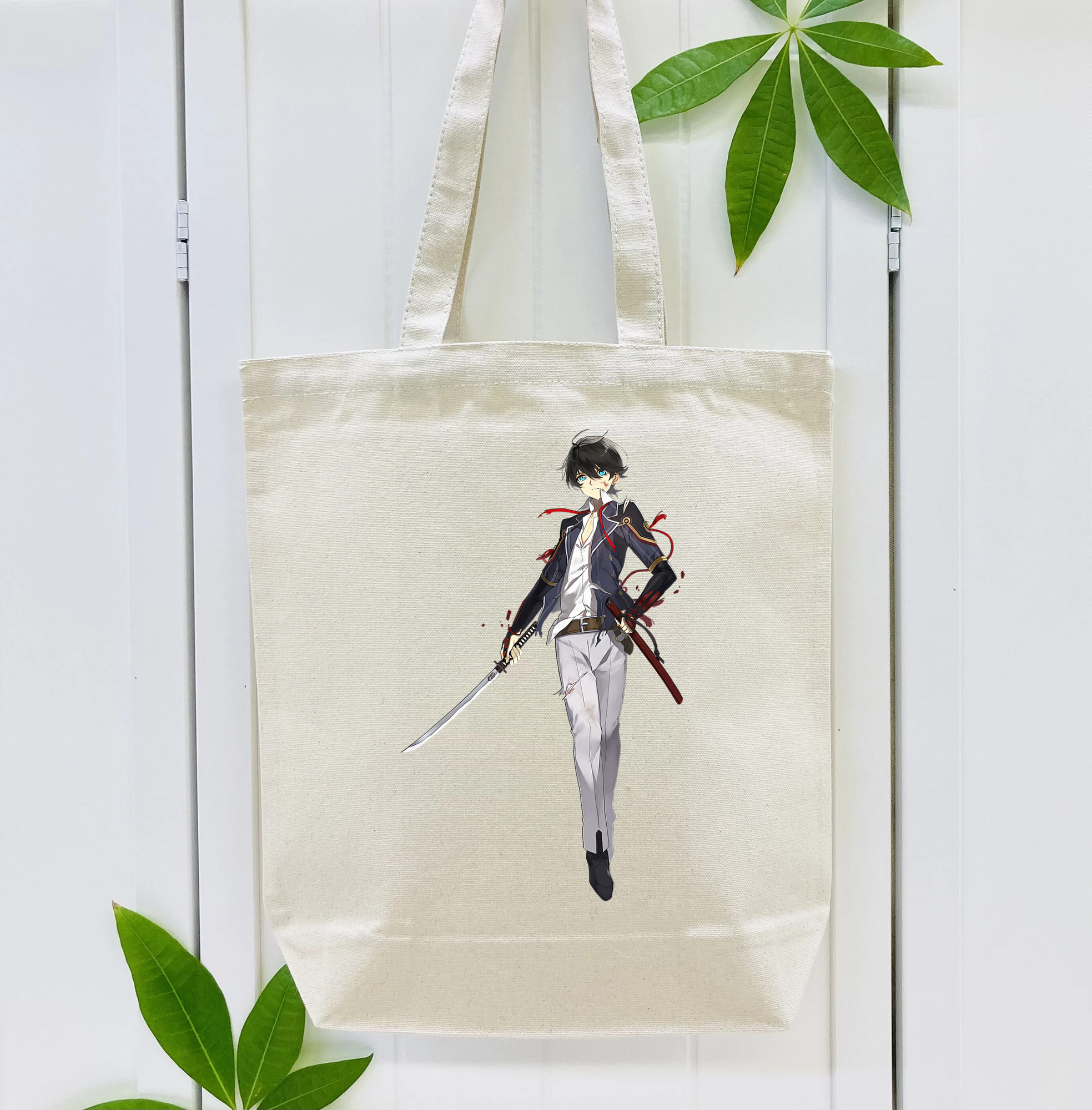刀剣乱舞 Touken Ranbu 縦型キャンバス生地手提げバッグ　トートバッグ