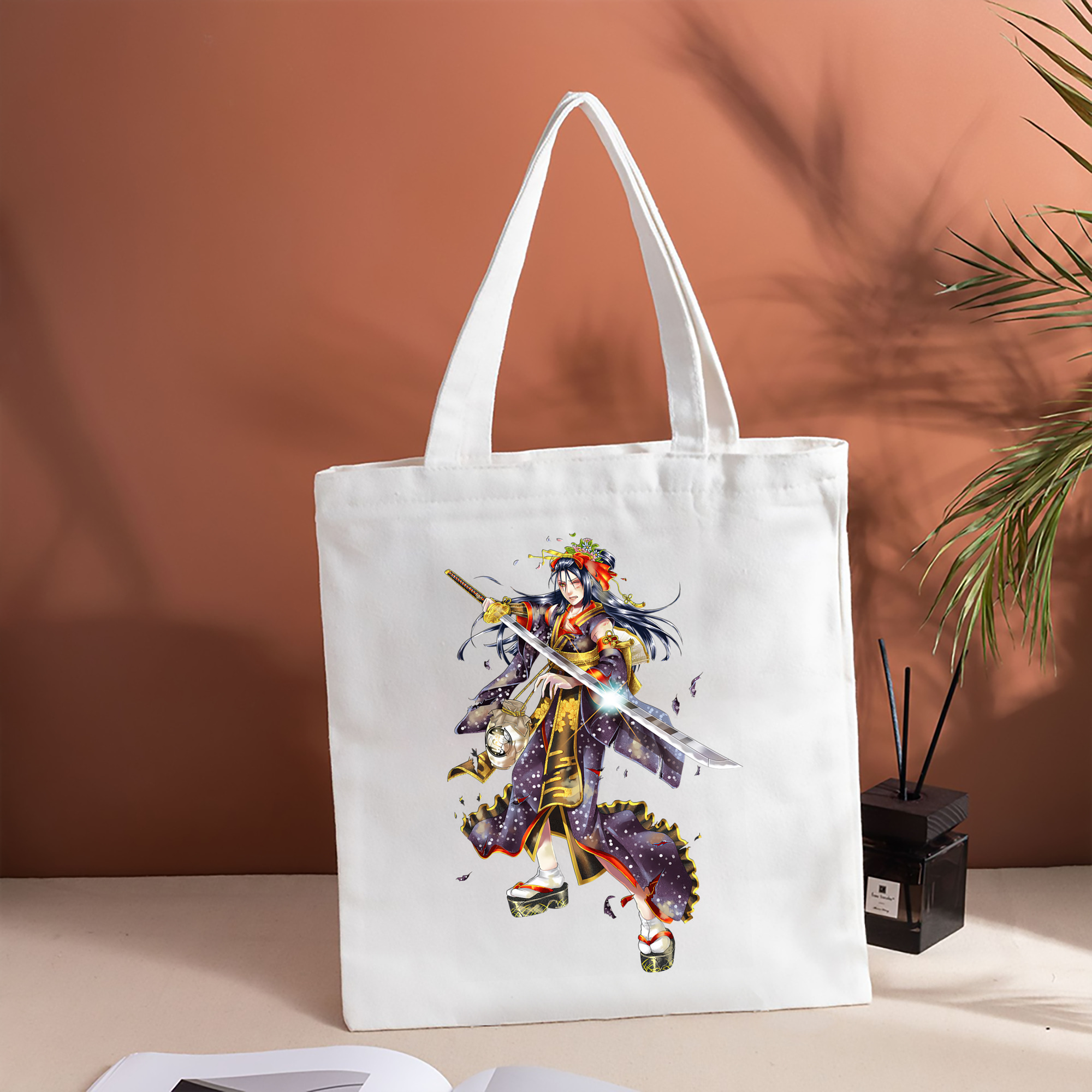 刀剣乱舞 Touken Ranbu 縦型キャンバス生地手提げバッグ　トートバッグ