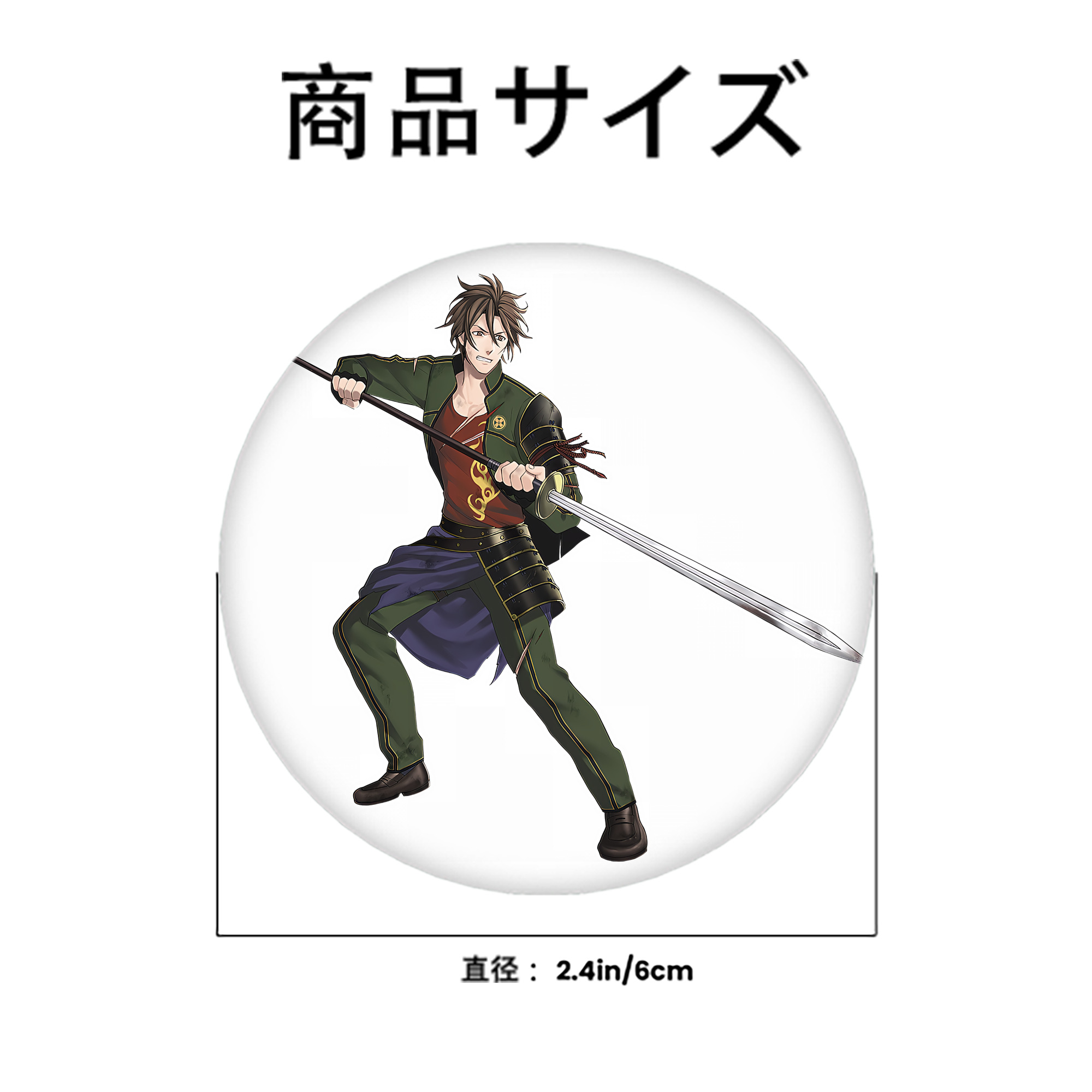 刀剣乱舞 Touken Ranbu 6cm 缶バッジ 複数セット