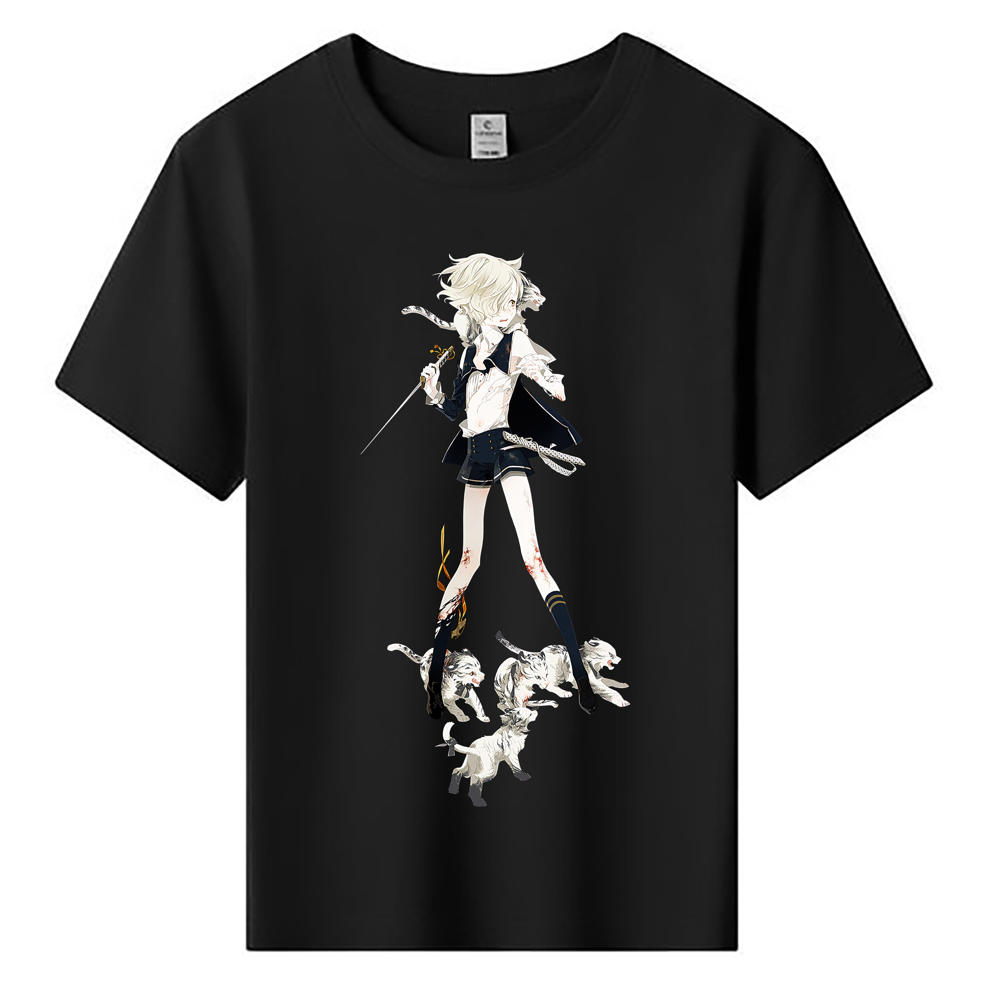 （画像用） 刀剣乱舞 Touken Ranbu 綿100％キッズTシャツ（フロントプリント）
