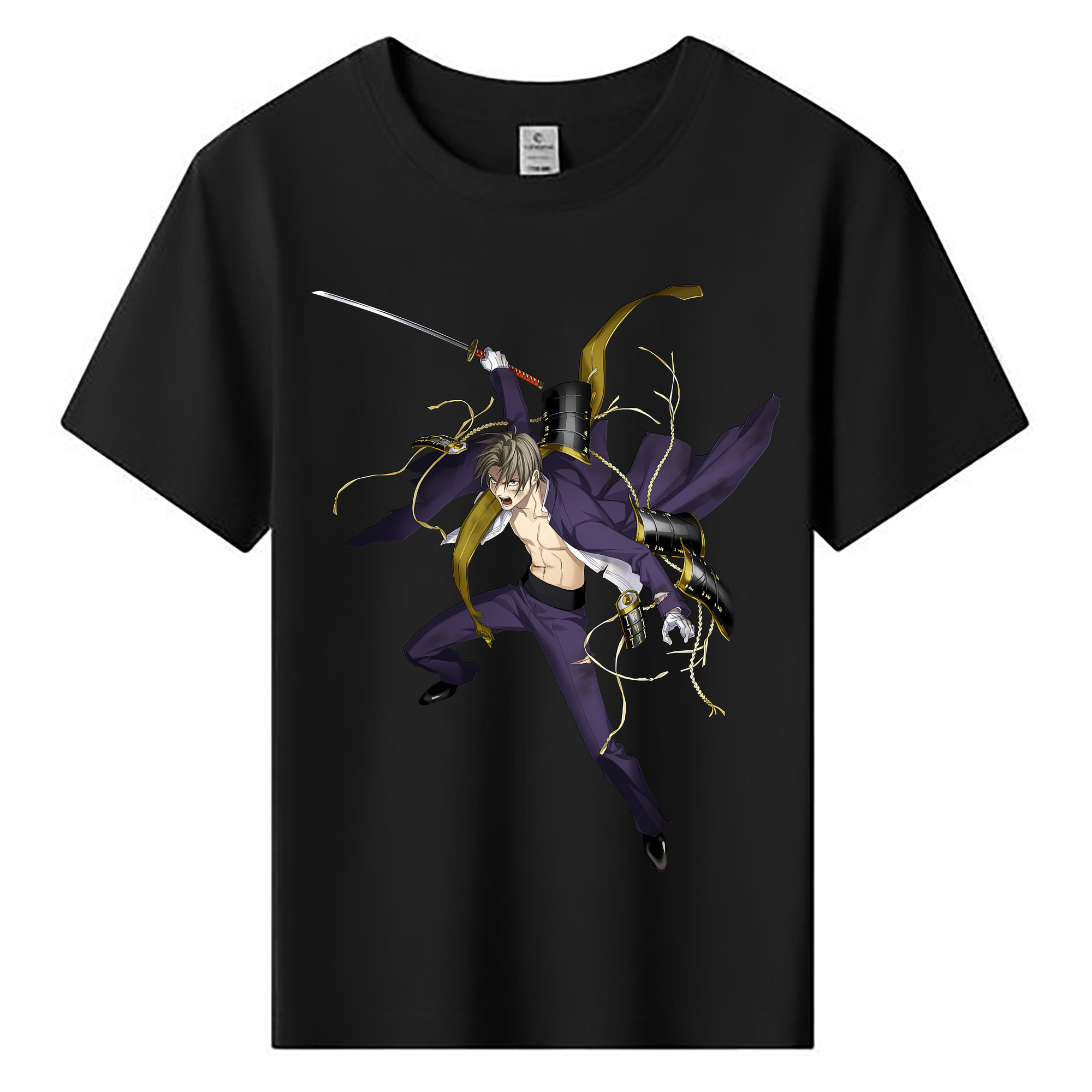 （画像用） 刀剣乱舞 Touken Ranbu 綿100％キッズTシャツ（フロントプリント）