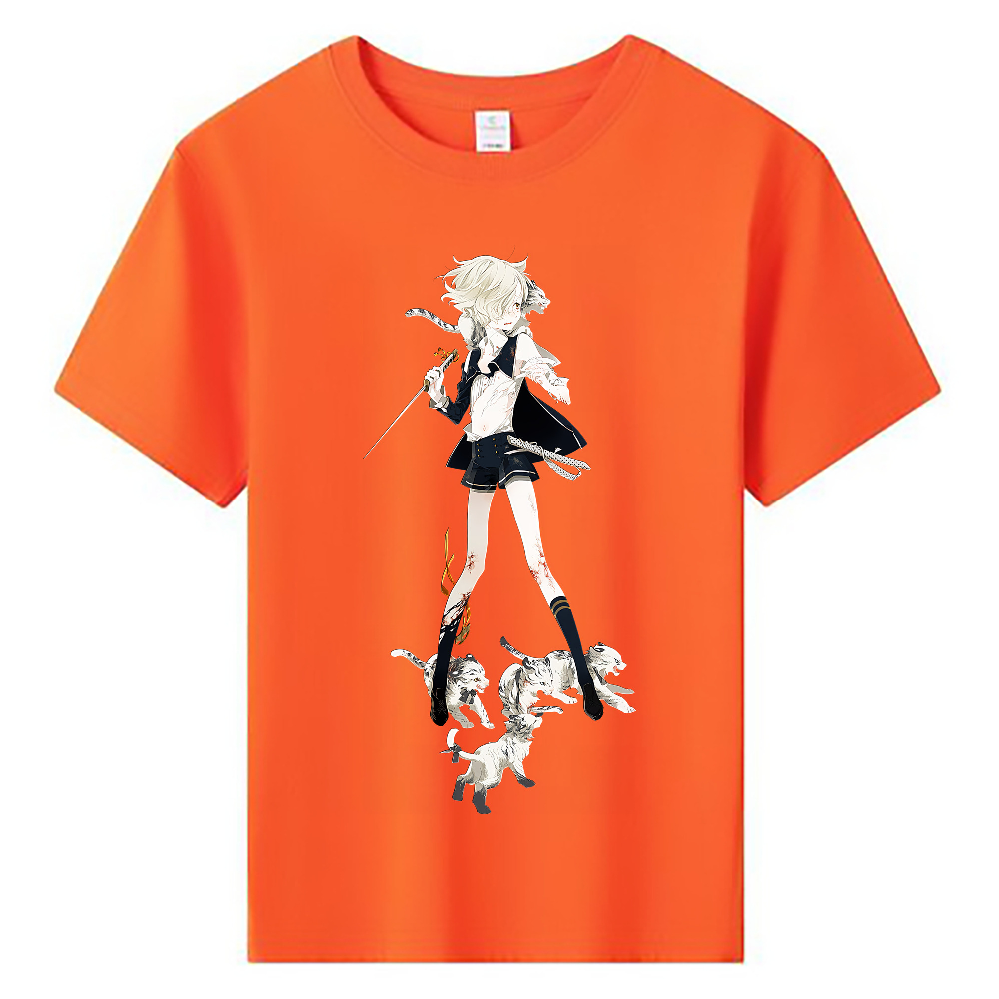 （画像用） 刀剣乱舞 Touken Ranbu 綿100％キッズTシャツ（フロントプリント）