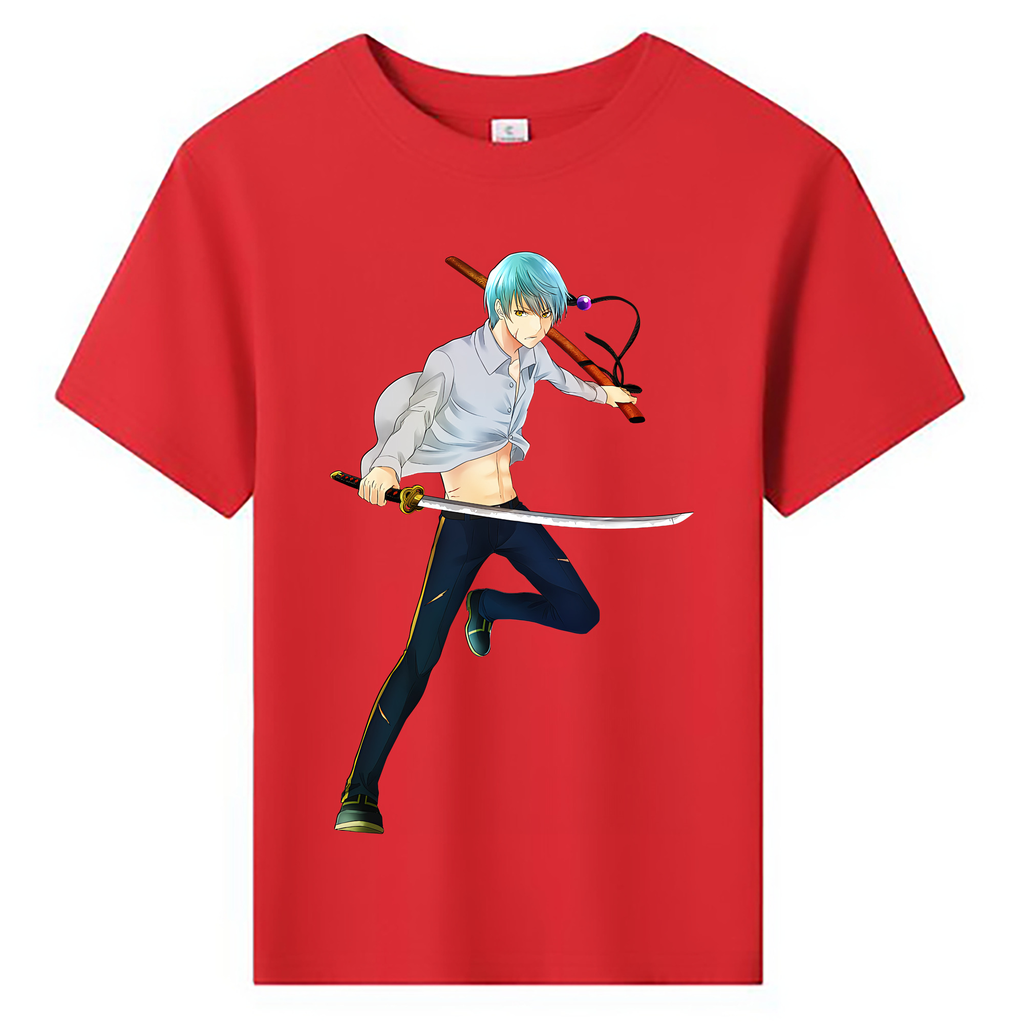（画像用） 刀剣乱舞 Touken Ranbu 綿100％キッズTシャツ（フロントプリント）