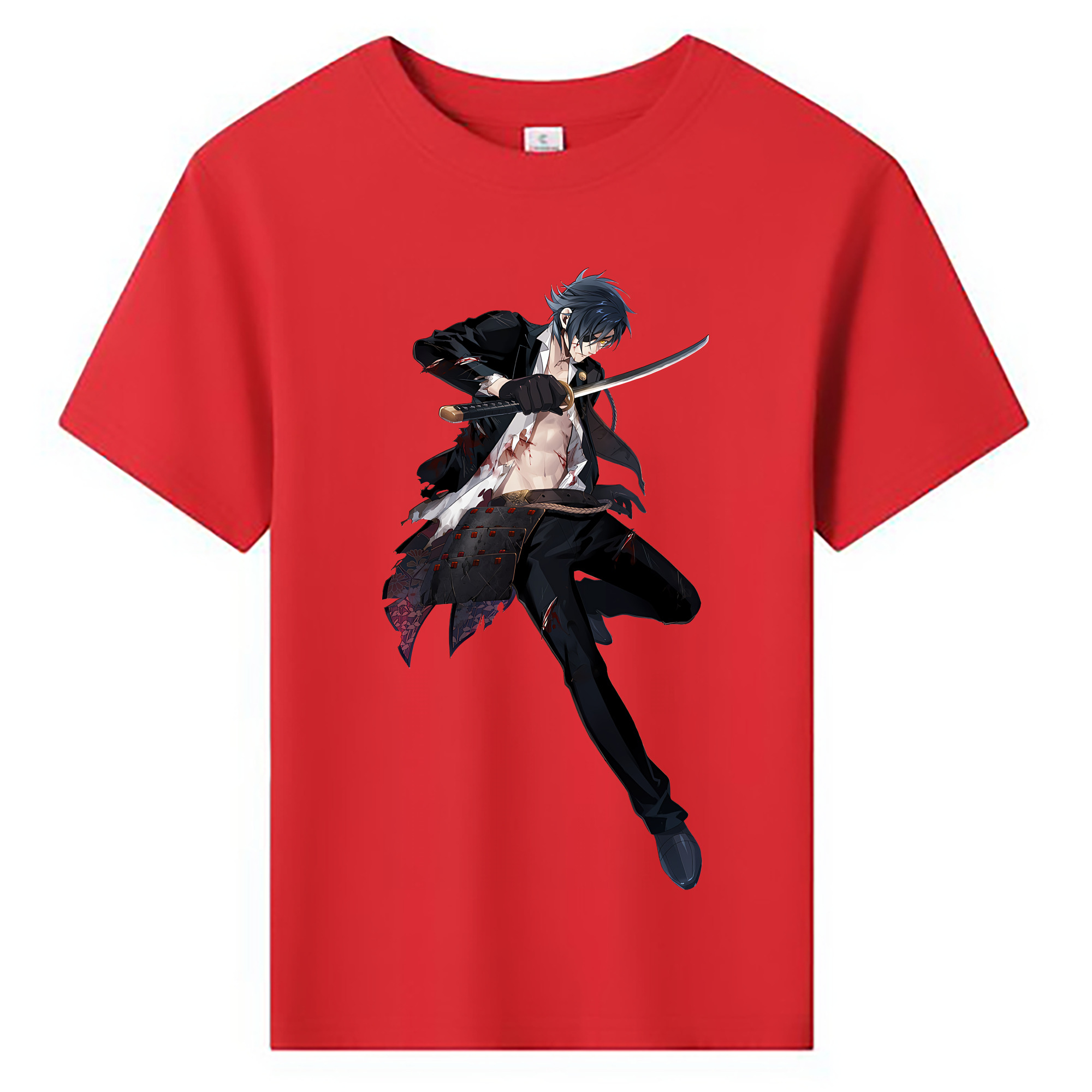 （画像用） 刀剣乱舞 Touken Ranbu 綿100％キッズTシャツ（フロントプリント）