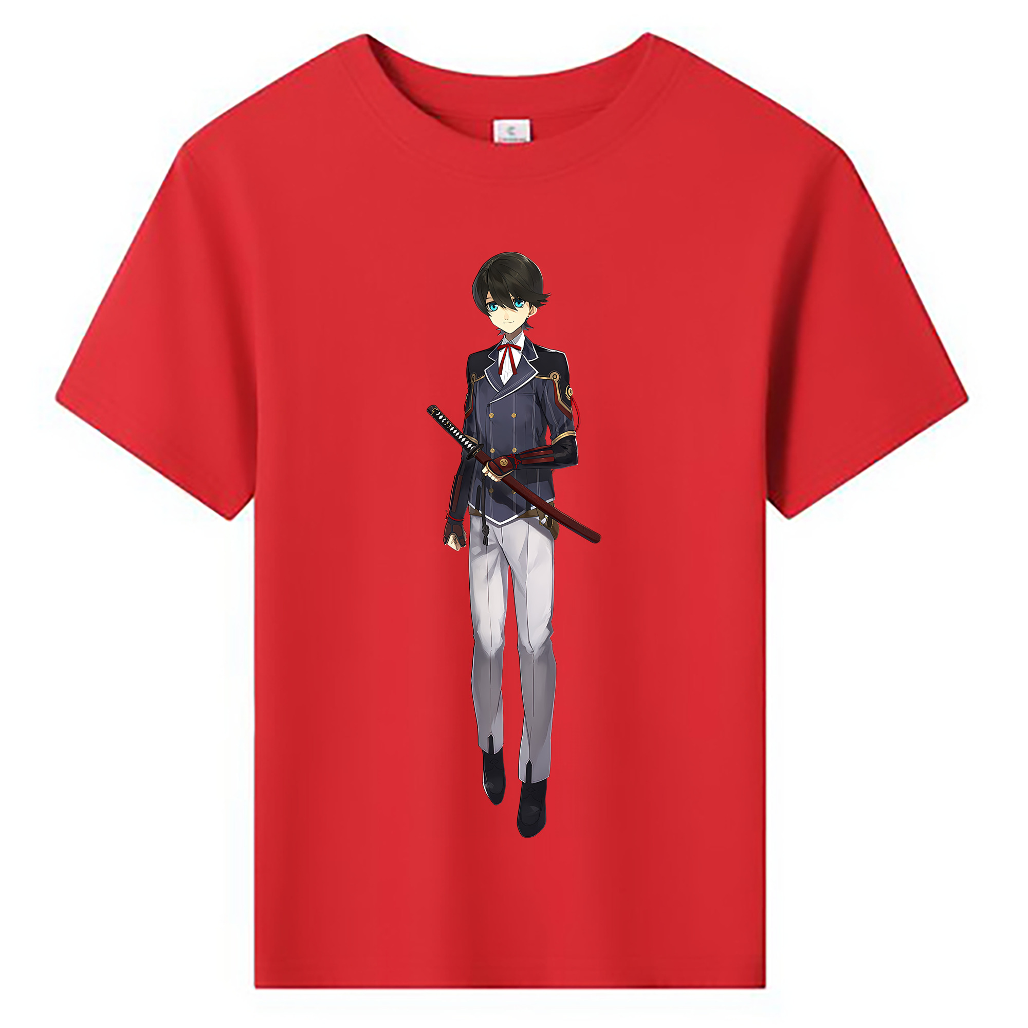 （画像用） 刀剣乱舞 Touken Ranbu 綿100％キッズTシャツ（フロントプリント）