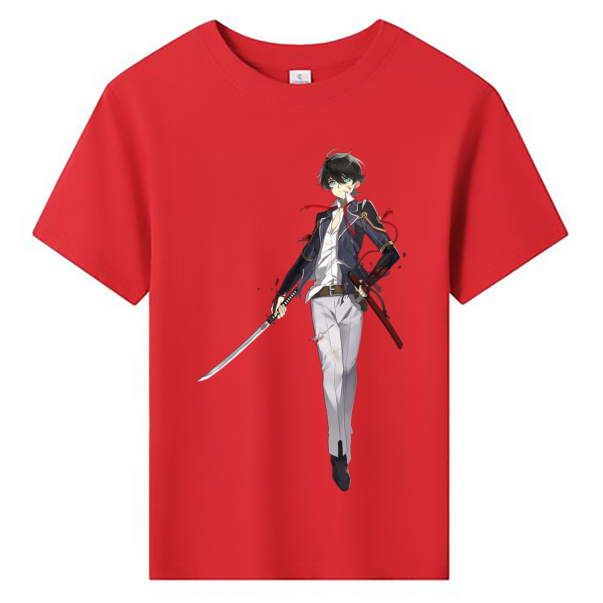 （画像用） 刀剣乱舞 Touken Ranbu 綿100％キッズTシャツ（フロントプリント）