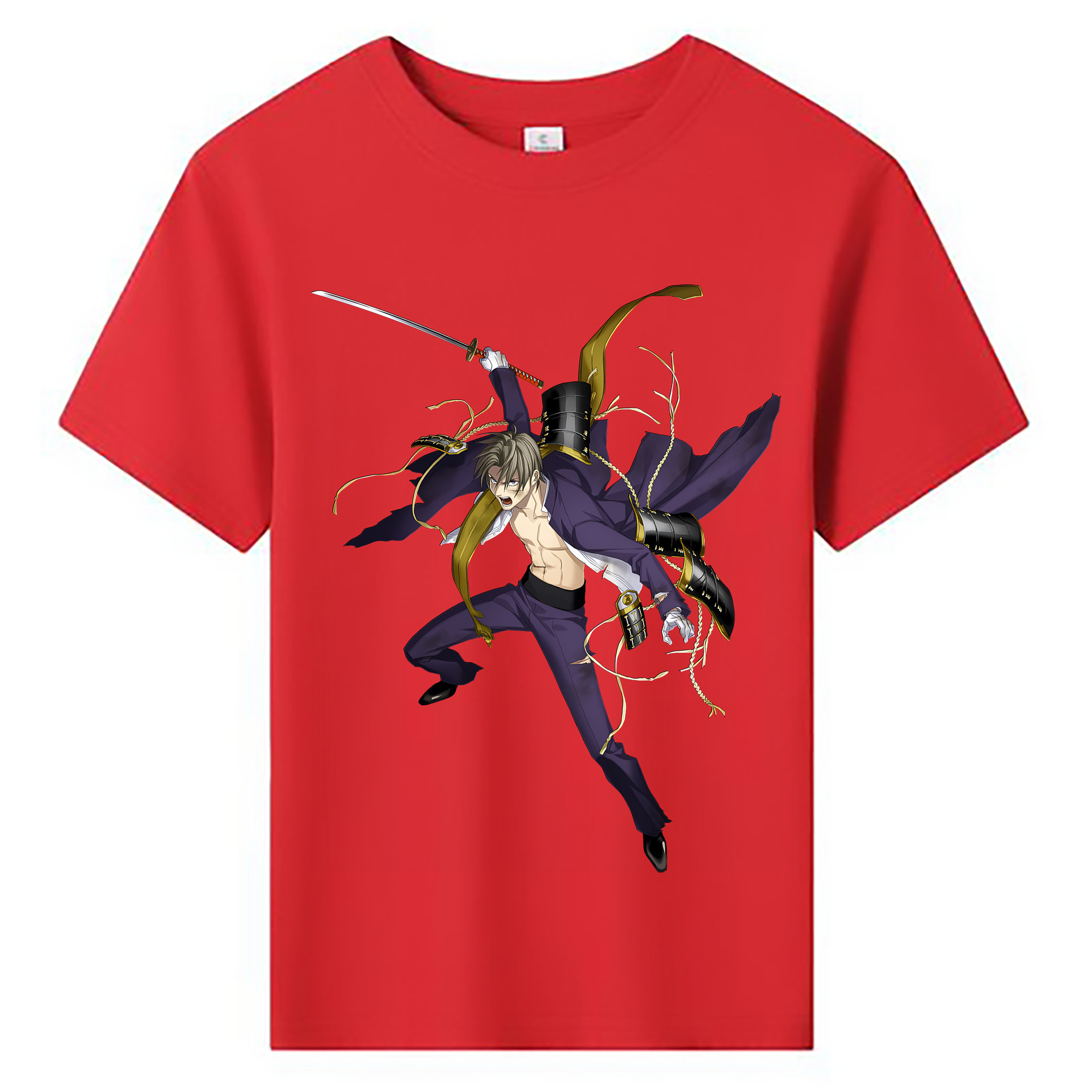 （画像用） 刀剣乱舞 Touken Ranbu 綿100％キッズTシャツ（フロントプリント）