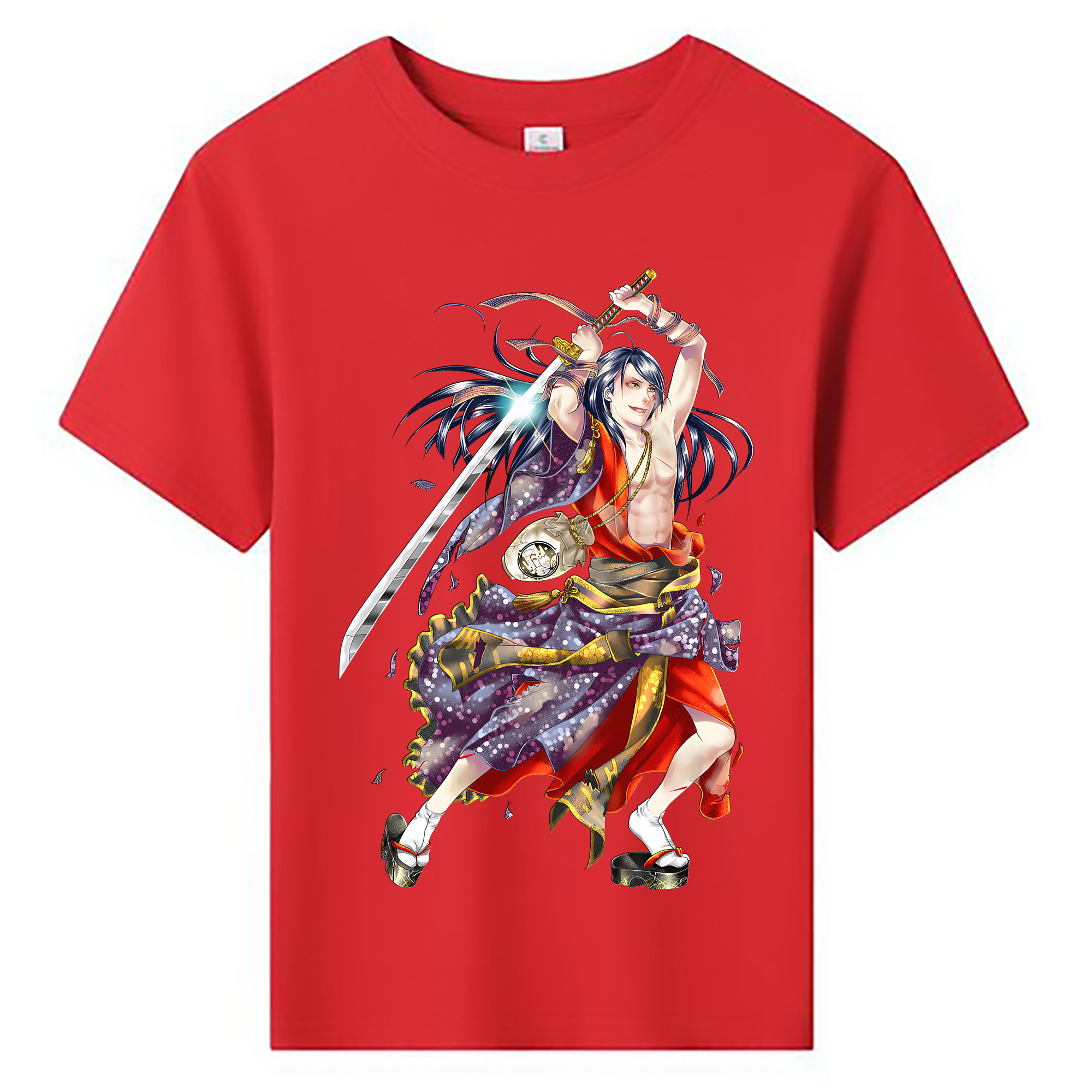 （画像用） 刀剣乱舞 Touken Ranbu 綿100％キッズTシャツ（フロントプリント）
