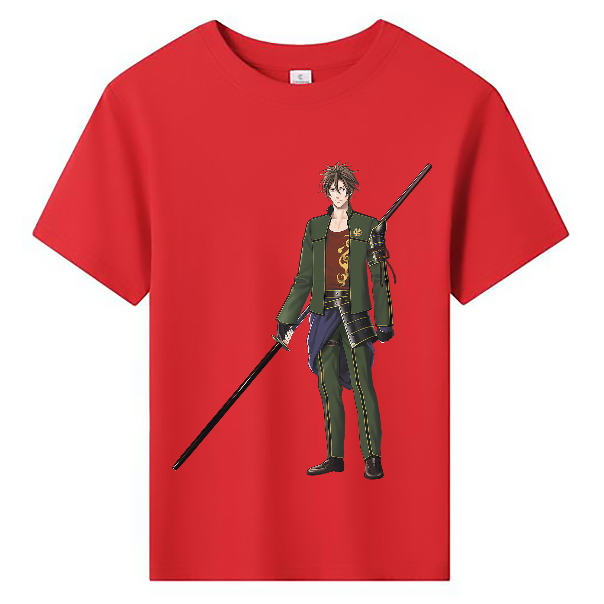 （画像用） 刀剣乱舞 Touken Ranbu 綿100％キッズTシャツ（フロントプリント）