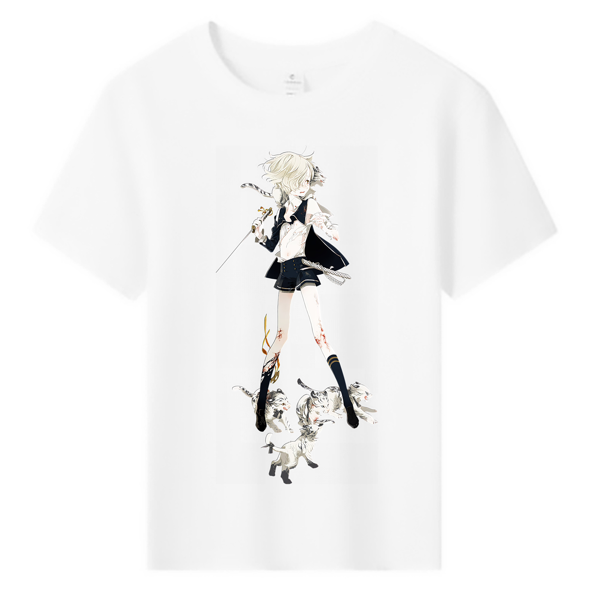 （画像用） 刀剣乱舞 Touken Ranbu 綿100％キッズTシャツ（フロントプリント）