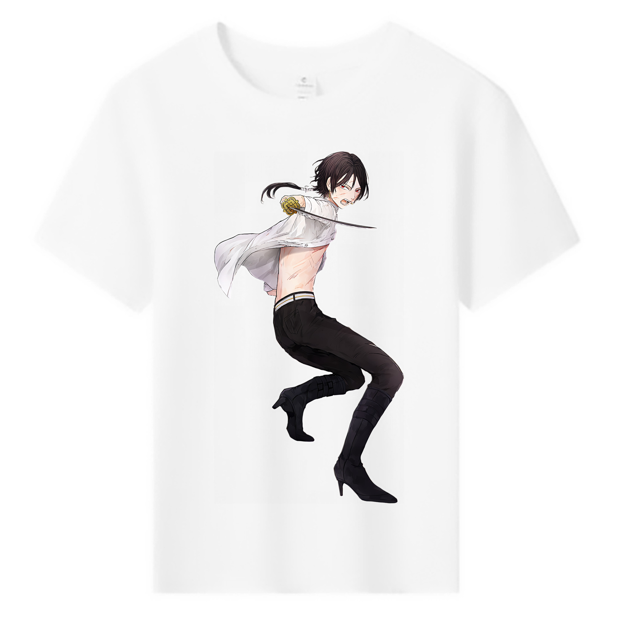 （画像用） 刀剣乱舞 Touken Ranbu 綿100％キッズTシャツ（フロントプリント）