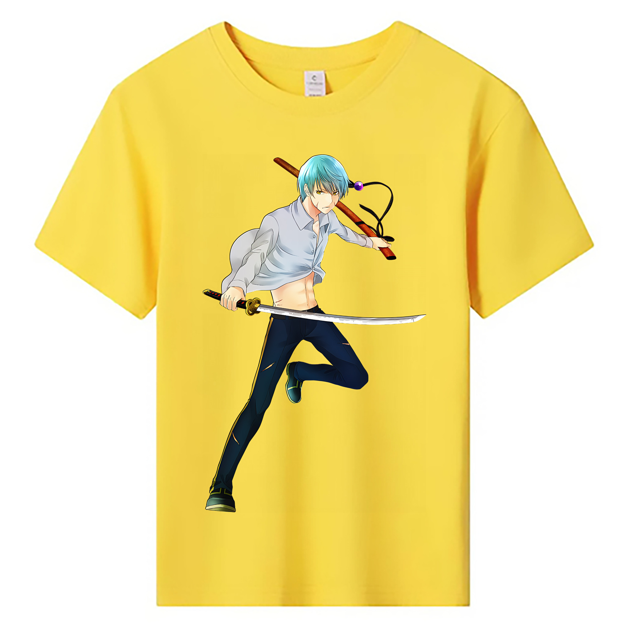 （画像用） 刀剣乱舞 Touken Ranbu 綿100％キッズTシャツ（フロントプリント）