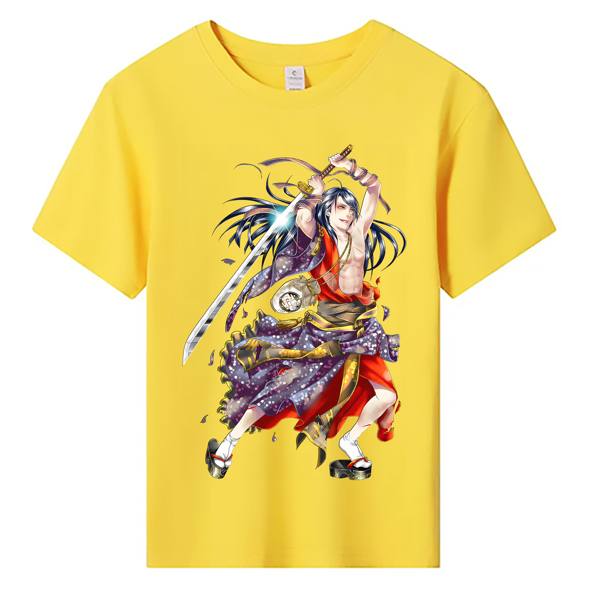 （画像用） 刀剣乱舞 Touken Ranbu 綿100％キッズTシャツ（フロントプリント）