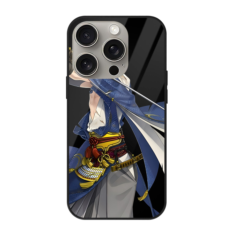 （画像用） 刀剣乱舞 Touken Ranbu 【iPhone15Pro対応】スマホケース 耐衝撃＆黄変防止 背面ガラス