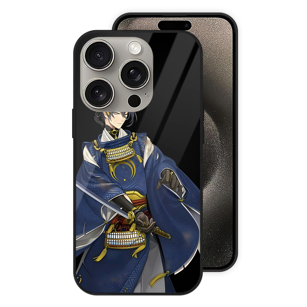 （画像用） 刀剣乱舞 Touken Ranbu 【iPhone15Pro対応】スマホケース 耐衝撃＆黄変防止 背面ガラス