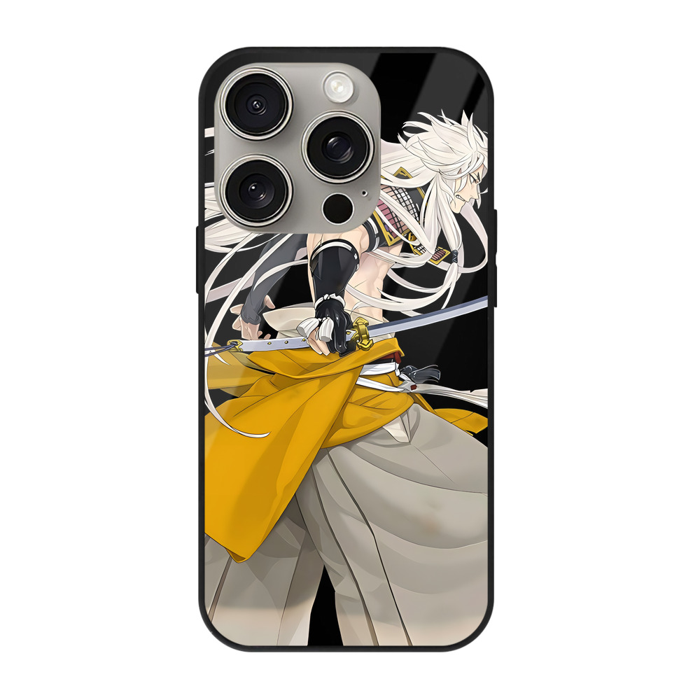 （画像用） 刀剣乱舞 Touken Ranbu 【iPhone15Pro対応】スマホケース 耐衝撃＆黄変防止 背面ガラス