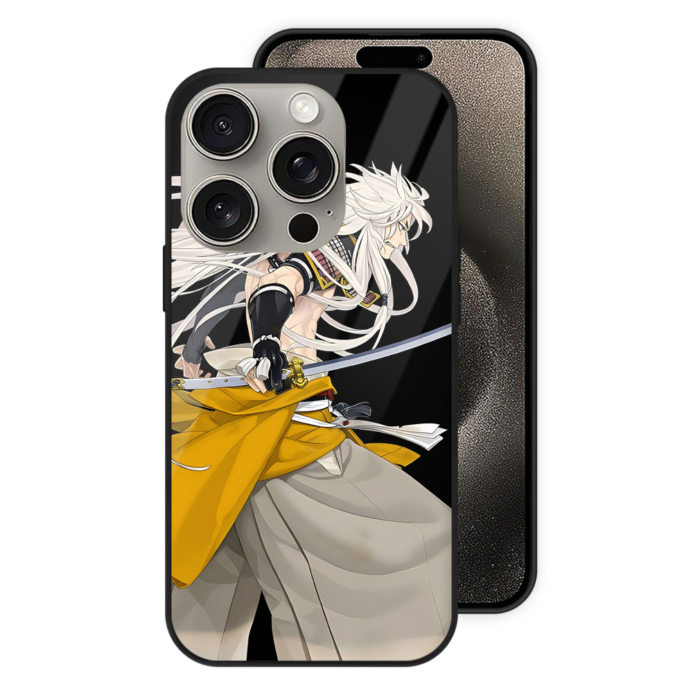 （画像用） 刀剣乱舞 Touken Ranbu 【iPhone15Pro対応】スマホケース 耐衝撃＆黄変防止 背面ガラス