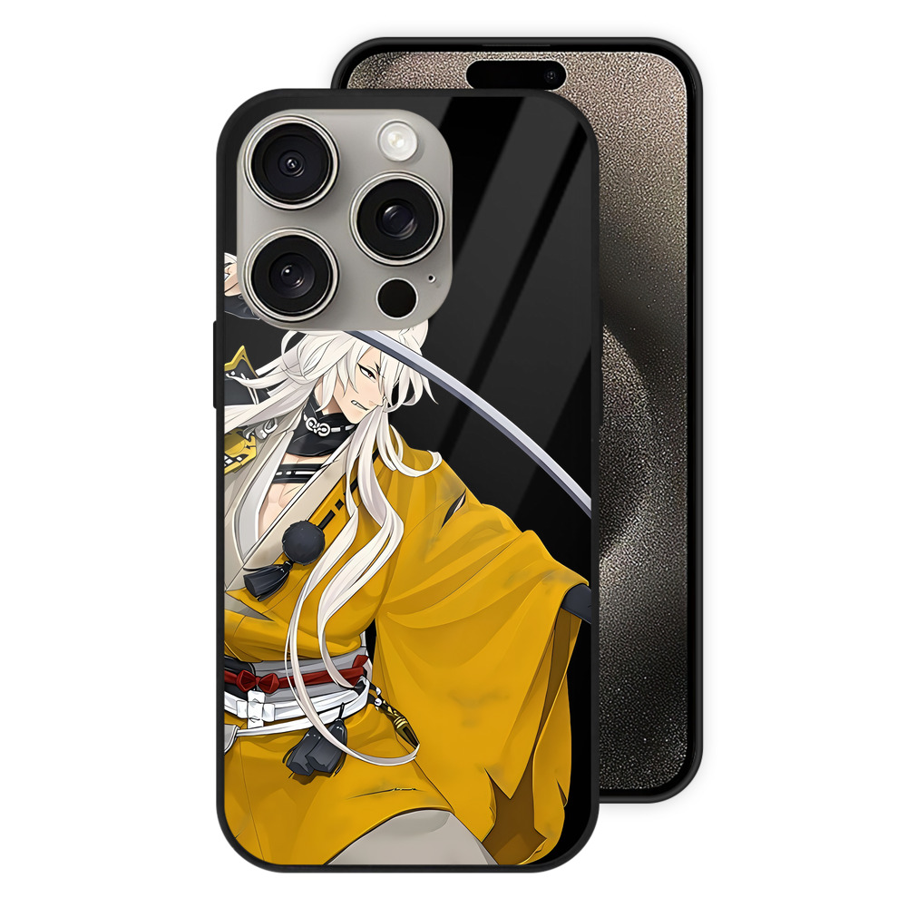 （画像用） 刀剣乱舞 Touken Ranbu 【iPhone15Pro対応】スマホケース 耐衝撃＆黄変防止 背面ガラス