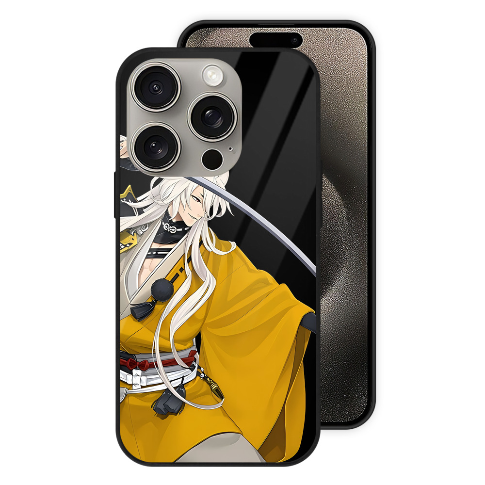（画像用） 刀剣乱舞 Touken Ranbu 【iPhone15Pro対応】スマホケース 耐衝撃＆黄変防止 背面ガラス