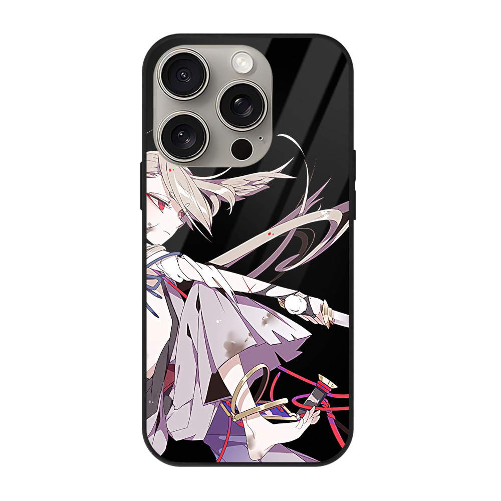 （画像用） 刀剣乱舞 Touken Ranbu 【iPhone15Pro対応】スマホケース 耐衝撃＆黄変防止 背面ガラス