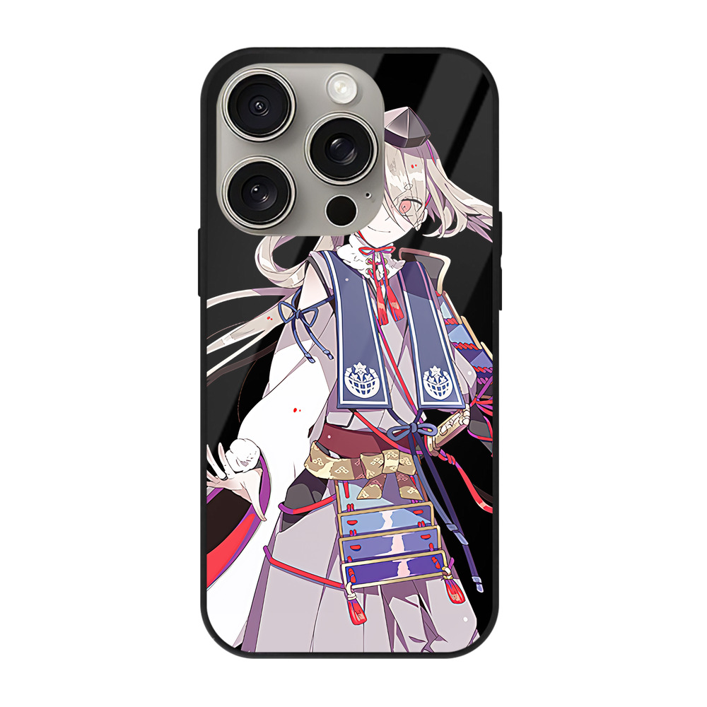 （画像用） 刀剣乱舞 Touken Ranbu 【iPhone15Pro対応】スマホケース 耐衝撃＆黄変防止 背面ガラス