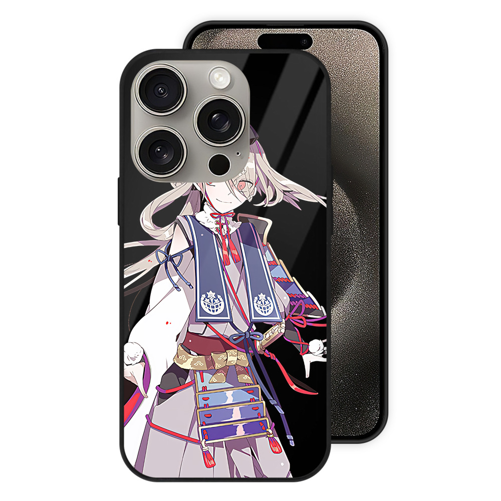 （画像用） 刀剣乱舞 Touken Ranbu 【iPhone15Pro対応】スマホケース 耐衝撃＆黄変防止 背面ガラス