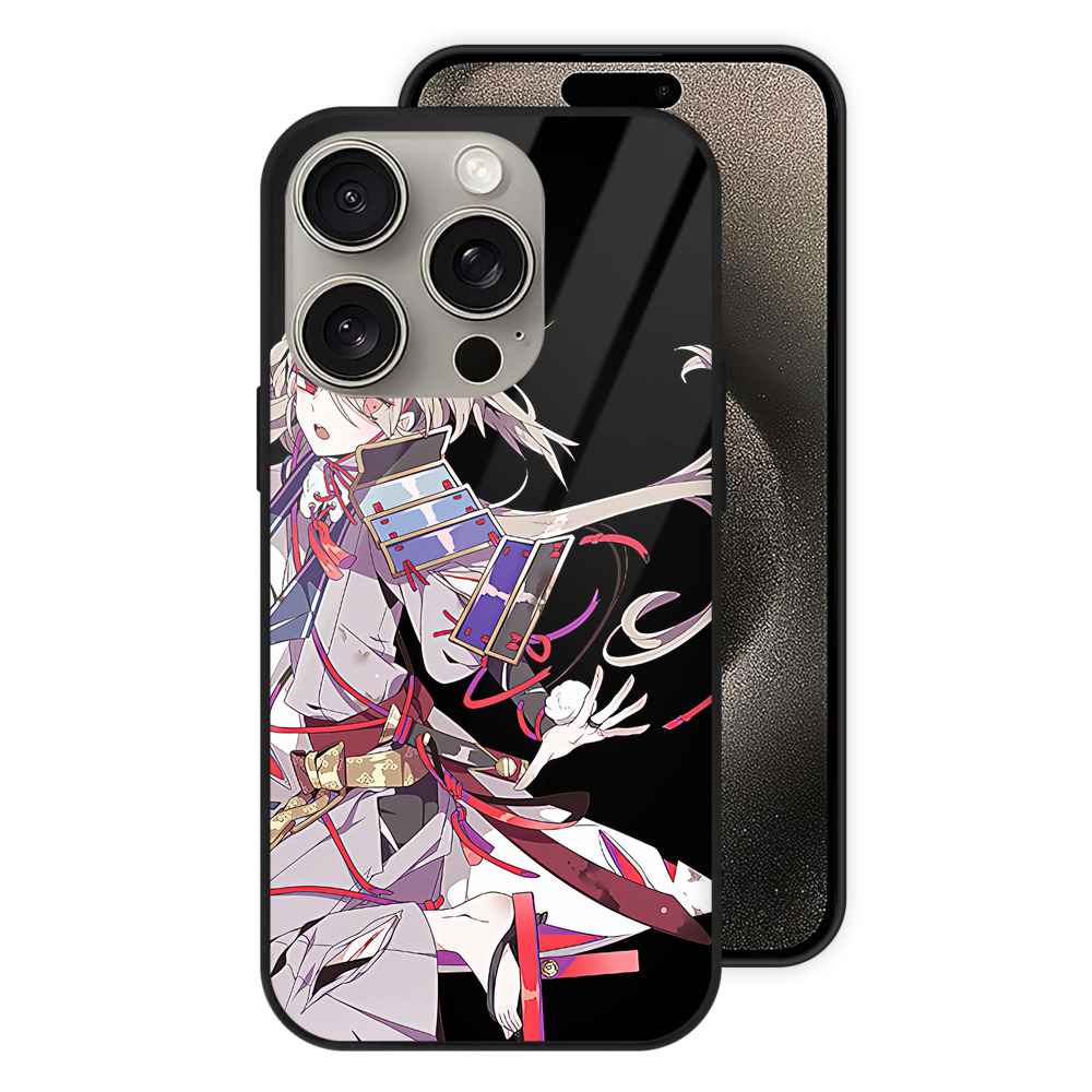 （画像用） 刀剣乱舞 Touken Ranbu 【iPhone15Pro対応】スマホケース 耐衝撃＆黄変防止 背面ガラス
