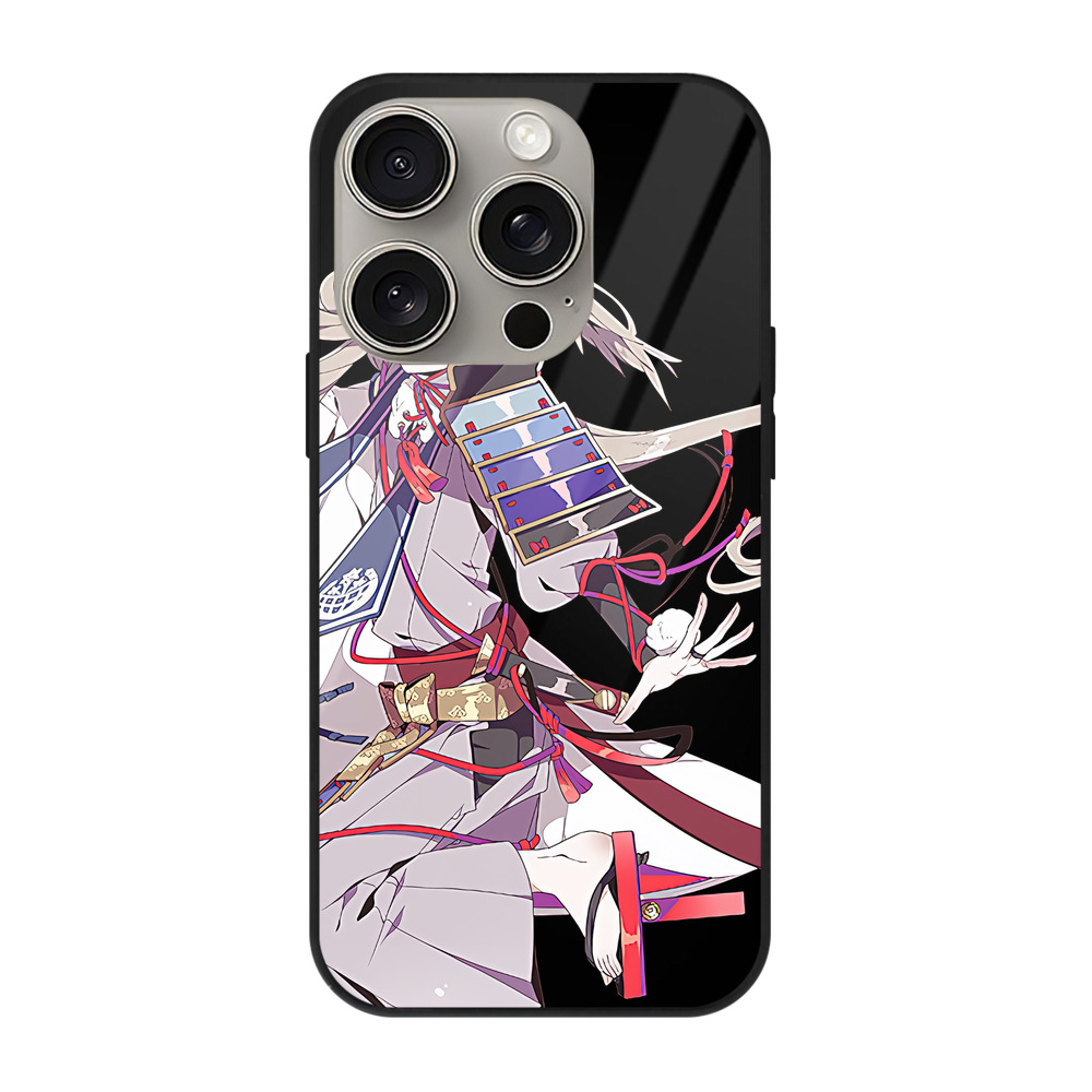 （画像用） 刀剣乱舞 Touken Ranbu 【iPhone15Pro対応】スマホケース 耐衝撃＆黄変防止 背面ガラス
