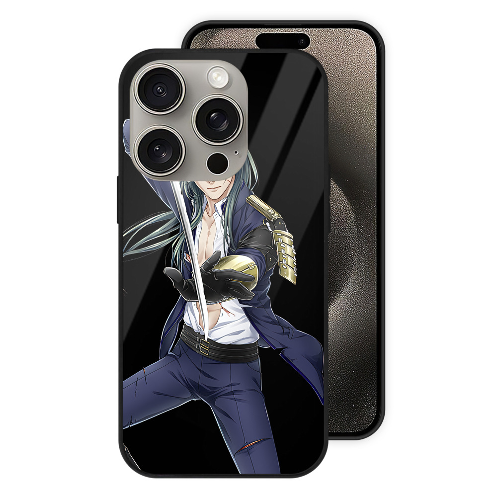 （画像用） 刀剣乱舞 Touken Ranbu 【iPhone15Pro対応】スマホケース 耐衝撃＆黄変防止 背面ガラス