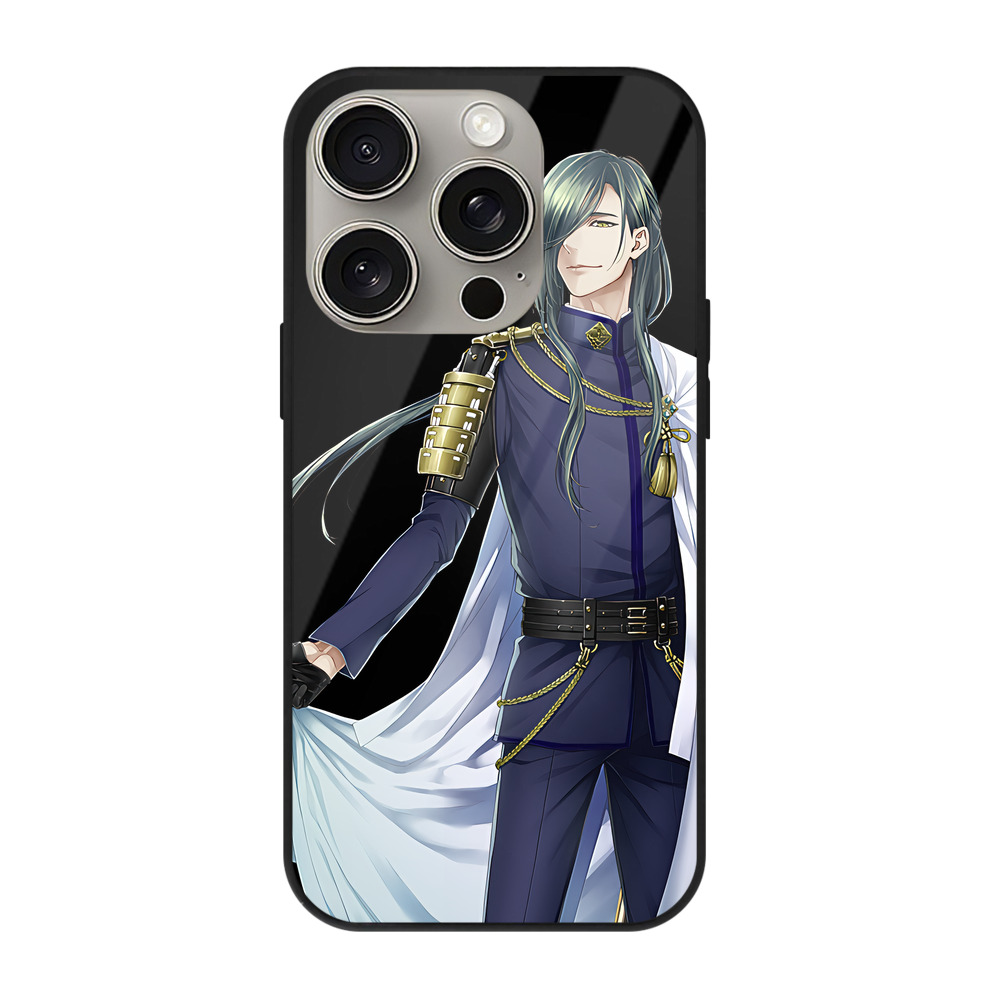 （画像用） 刀剣乱舞 Touken Ranbu 【iPhone15Pro対応】スマホケース 耐衝撃＆黄変防止 背面ガラス