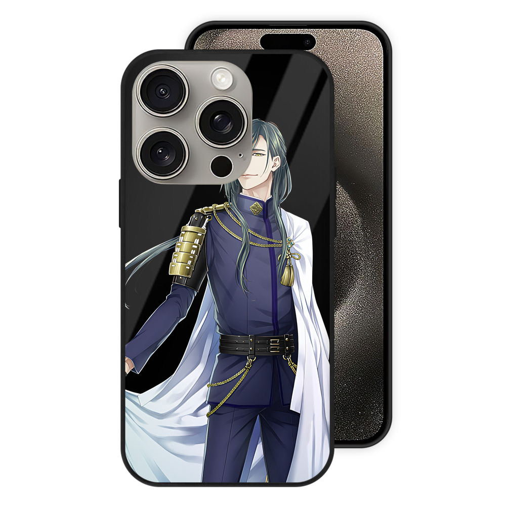 （画像用） 刀剣乱舞 Touken Ranbu 【iPhone15Pro対応】スマホケース 耐衝撃＆黄変防止 背面ガラス