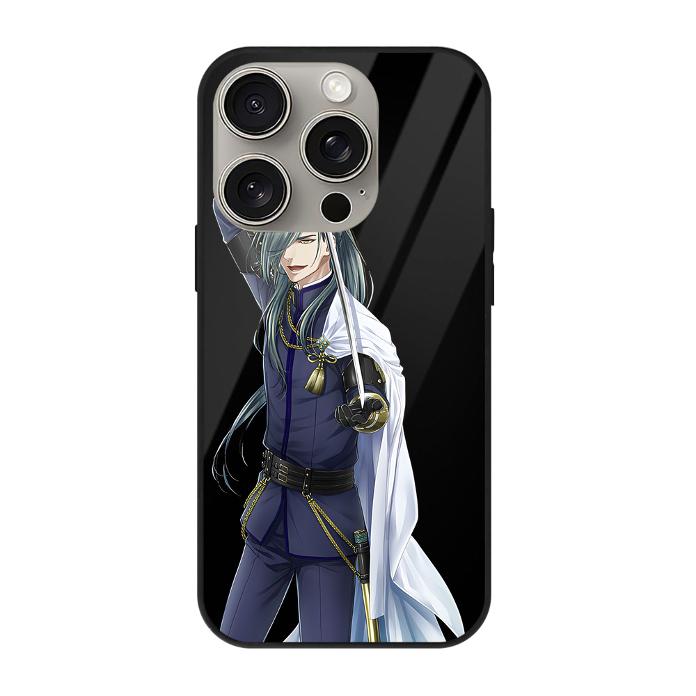 （画像用） 刀剣乱舞 Touken Ranbu 【iPhone15Pro対応】スマホケース 耐衝撃＆黄変防止 背面ガラス