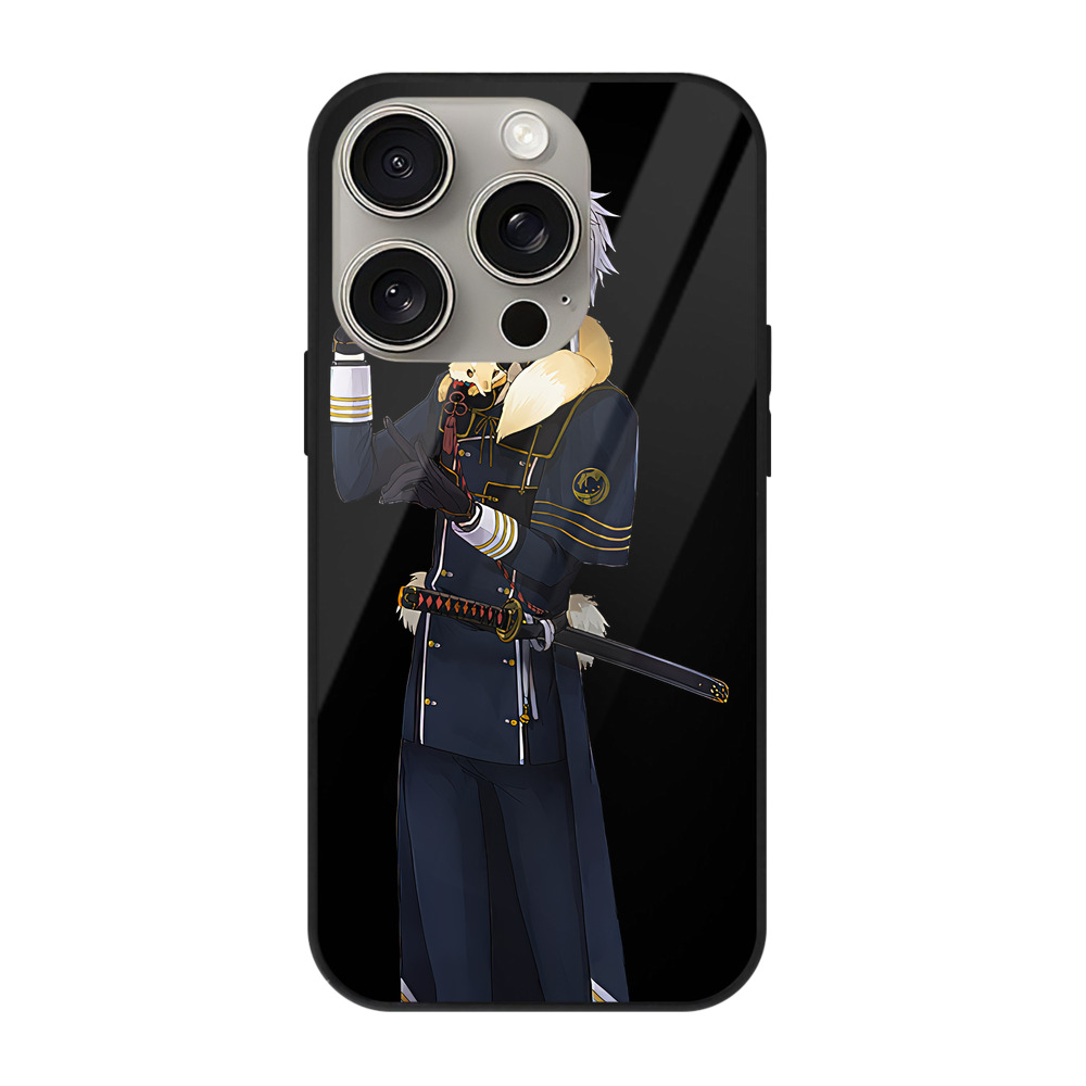 （画像用） 刀剣乱舞 Touken Ranbu 【iPhone15Pro対応】スマホケース 耐衝撃＆黄変防止 背面ガラス
