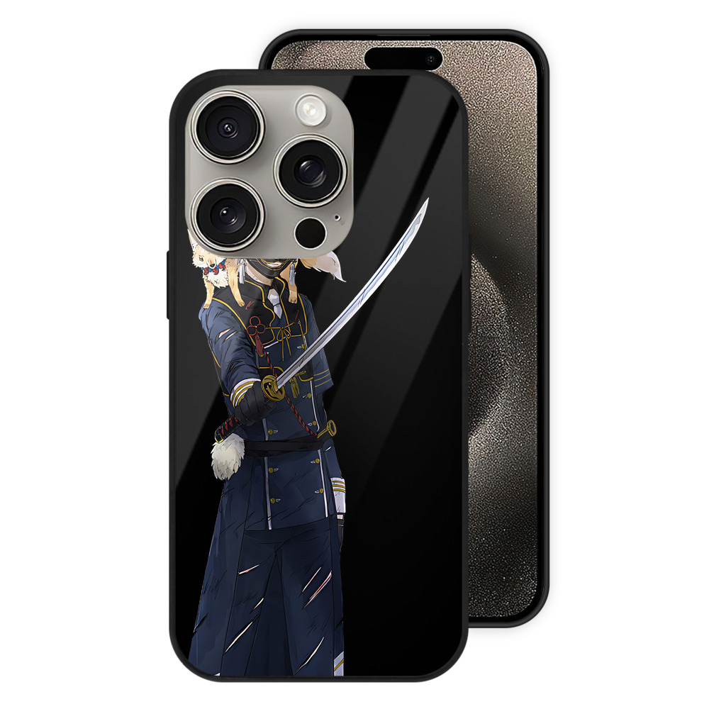 （画像用） 刀剣乱舞 Touken Ranbu 【iPhone15Pro対応】スマホケース 耐衝撃＆黄変防止 背面ガラス