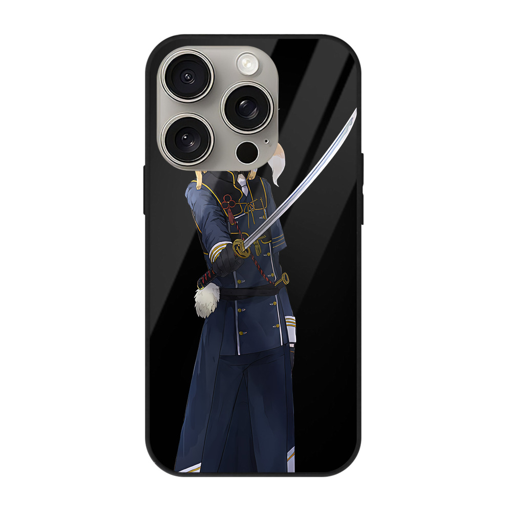 （画像用） 刀剣乱舞 Touken Ranbu 【iPhone15Pro対応】スマホケース 耐衝撃＆黄変防止 背面ガラス