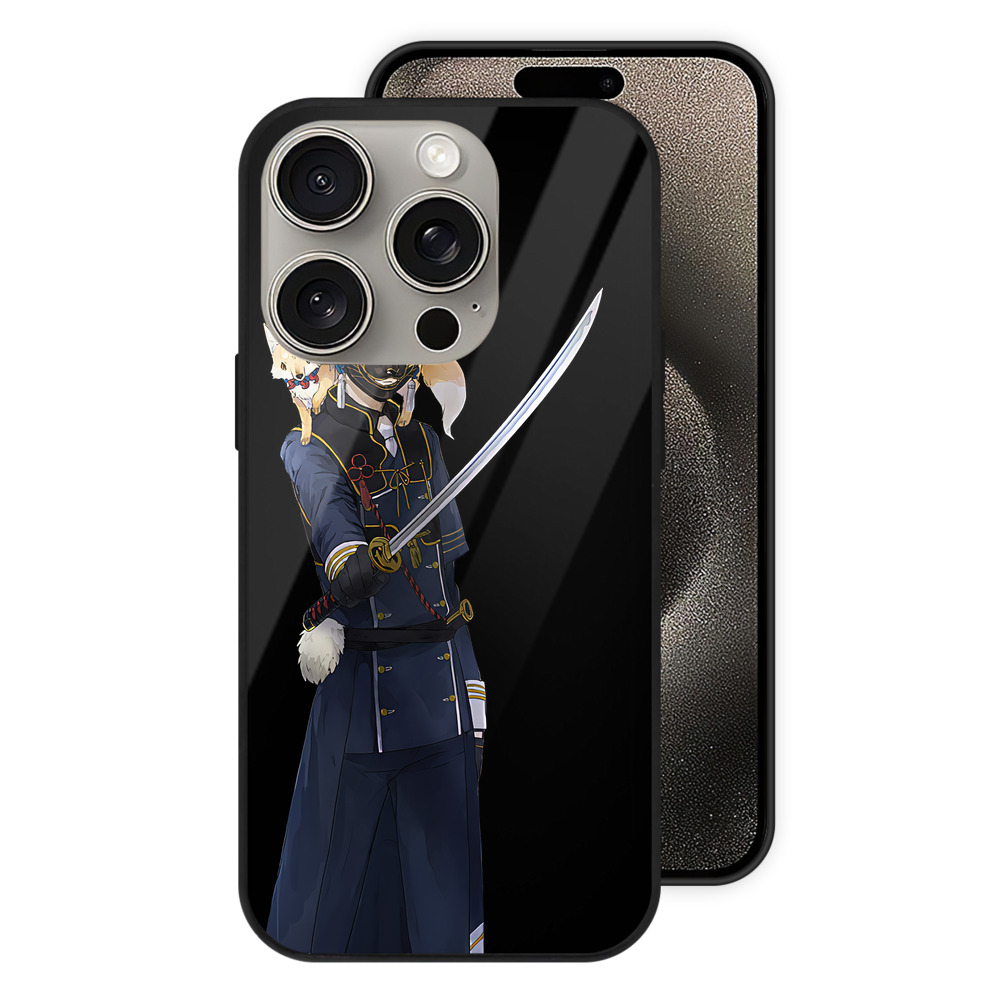 （画像用） 刀剣乱舞 Touken Ranbu 【iPhone15Pro対応】スマホケース 耐衝撃＆黄変防止 背面ガラス