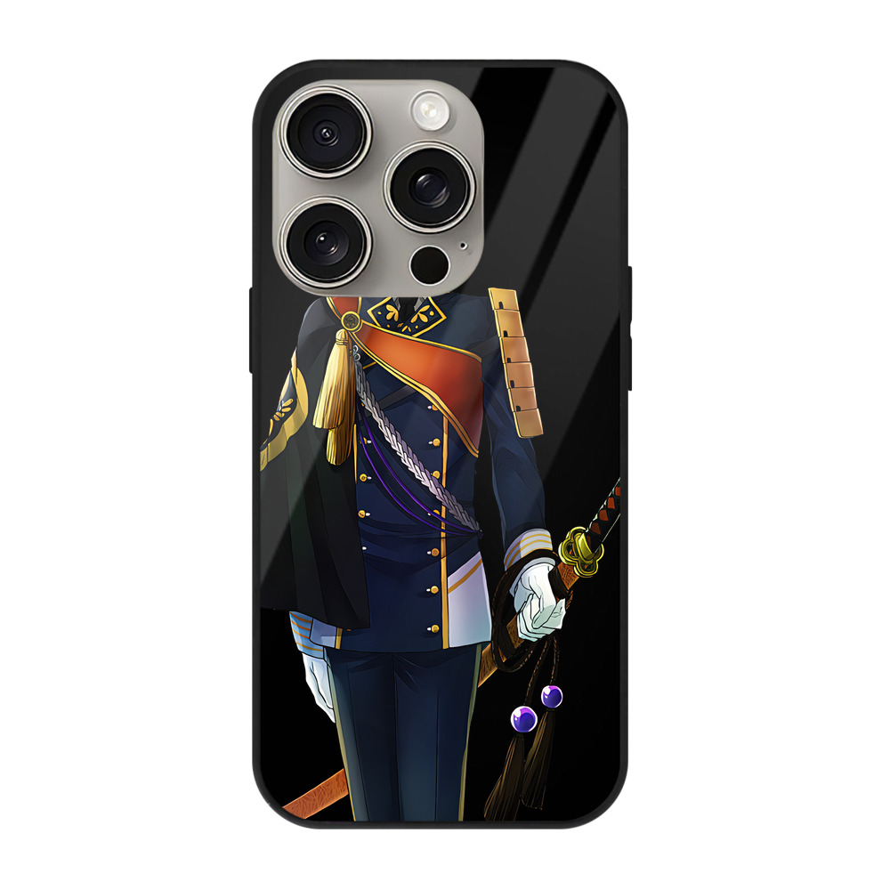 （画像用） 刀剣乱舞 Touken Ranbu 【iPhone15Pro対応】スマホケース 耐衝撃＆黄変防止 背面ガラス