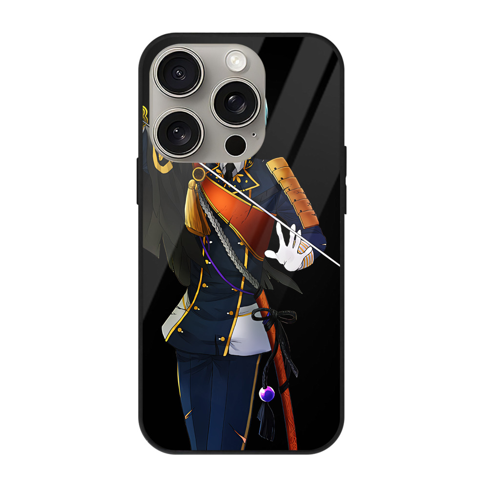 （画像用） 刀剣乱舞 Touken Ranbu 【iPhone15Pro対応】スマホケース 耐衝撃＆黄変防止 背面ガラス