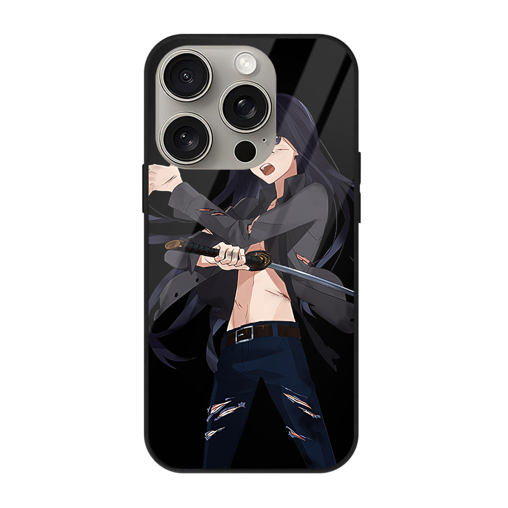 （画像用） 刀剣乱舞 Touken Ranbu 【iPhone15Pro対応】スマホケース 耐衝撃＆黄変防止 背面ガラス