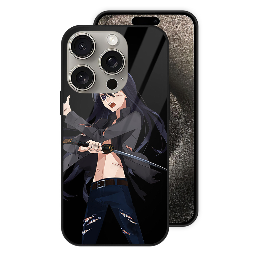 （画像用） 刀剣乱舞 Touken Ranbu 【iPhone15Pro対応】スマホケース 耐衝撃＆黄変防止 背面ガラス