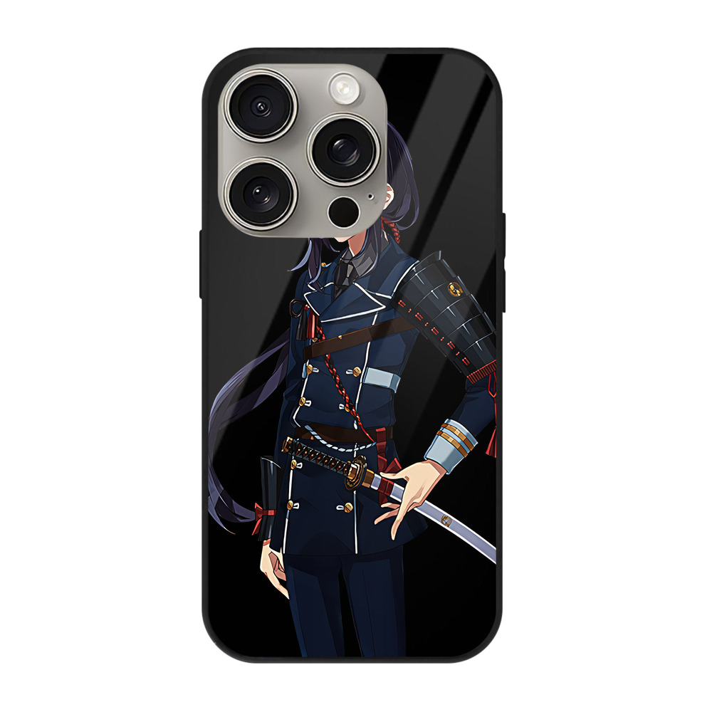（画像用） 刀剣乱舞 Touken Ranbu 【iPhone15Pro対応】スマホケース 耐衝撃＆黄変防止 背面ガラス