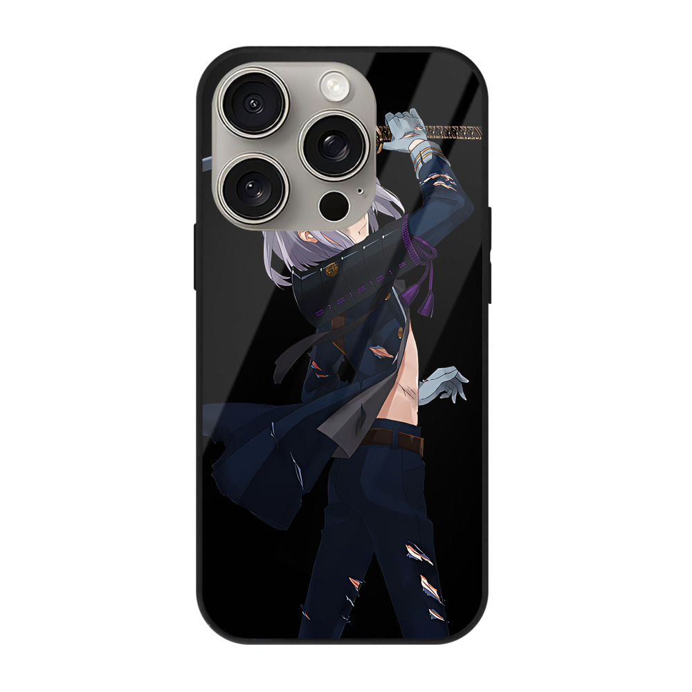 （画像用） 刀剣乱舞 Touken Ranbu 【iPhone15Pro対応】スマホケース 耐衝撃＆黄変防止 背面ガラス