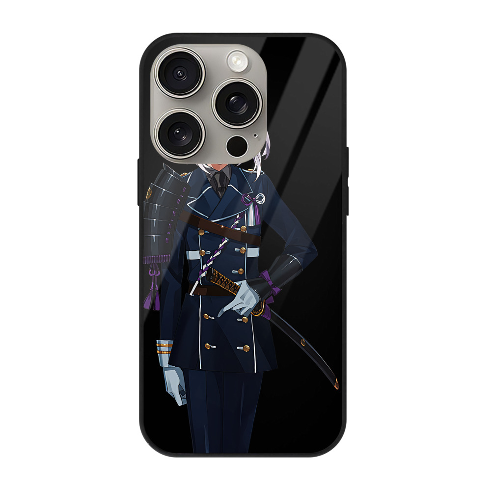 （画像用） 刀剣乱舞 Touken Ranbu 【iPhone15Pro対応】スマホケース 耐衝撃＆黄変防止 背面ガラス