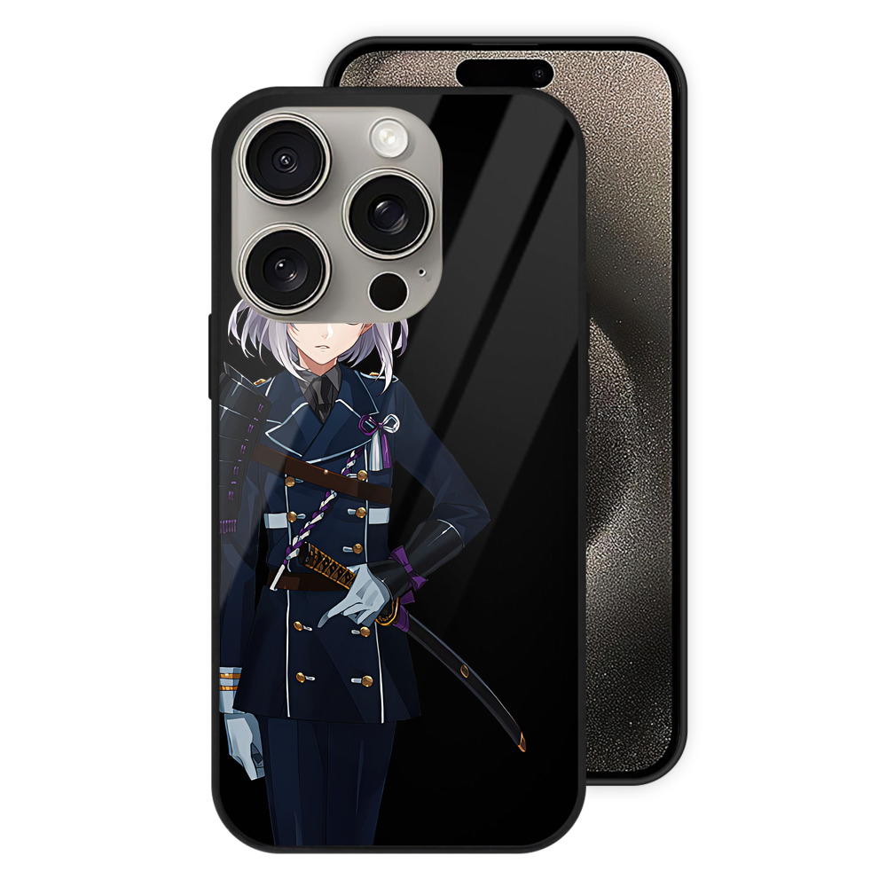 （画像用） 刀剣乱舞 Touken Ranbu 【iPhone15Pro対応】スマホケース 耐衝撃＆黄変防止 背面ガラス