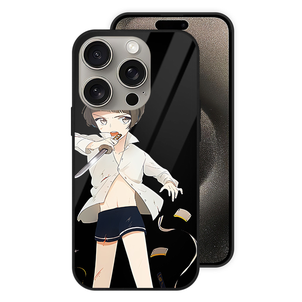 （画像用） 刀剣乱舞 Touken Ranbu 【iPhone15Pro対応】スマホケース 耐衝撃＆黄変防止 背面ガラス