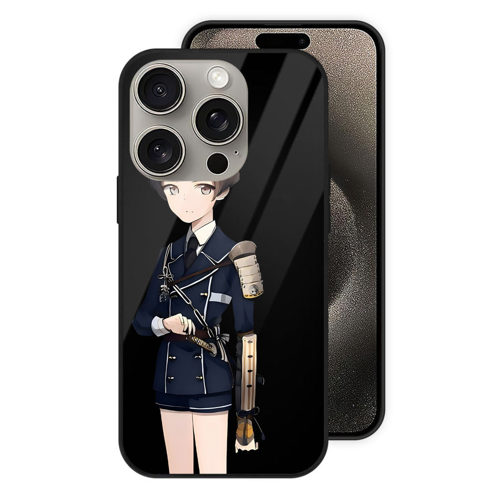 （画像用） 刀剣乱舞 Touken Ranbu 【iPhone15Pro対応】スマホケース 耐衝撃＆黄変防止 背面ガラス