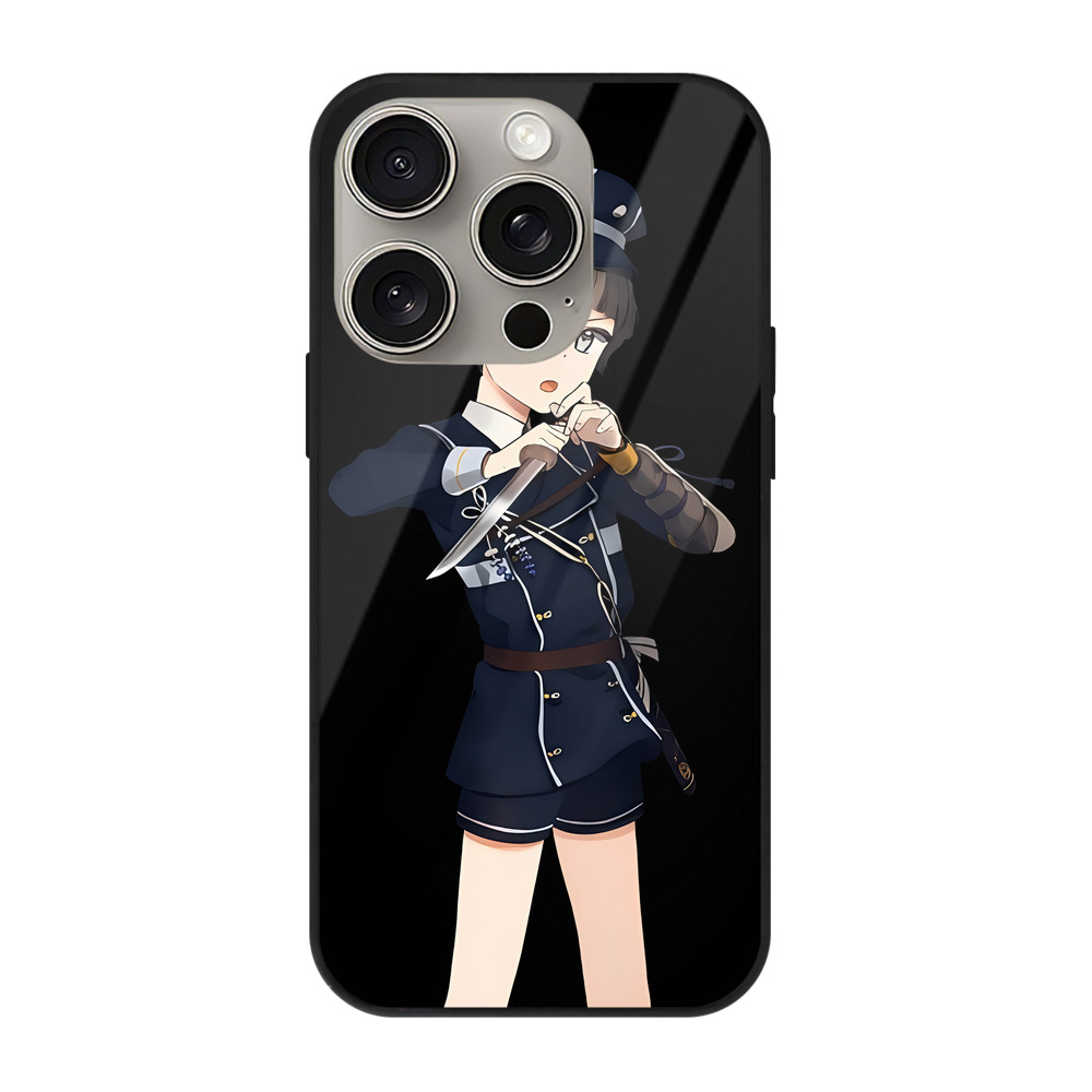（画像用） 刀剣乱舞 Touken Ranbu 【iPhone15Pro対応】スマホケース 耐衝撃＆黄変防止 背面ガラス