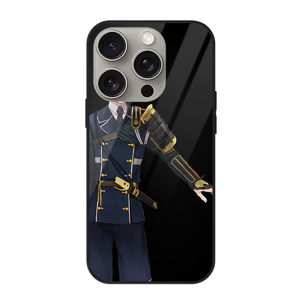（画像用） 刀剣乱舞 Touken Ranbu 【iPhone15Pro対応】スマホケース 耐衝撃＆黄変防止 背面ガラス