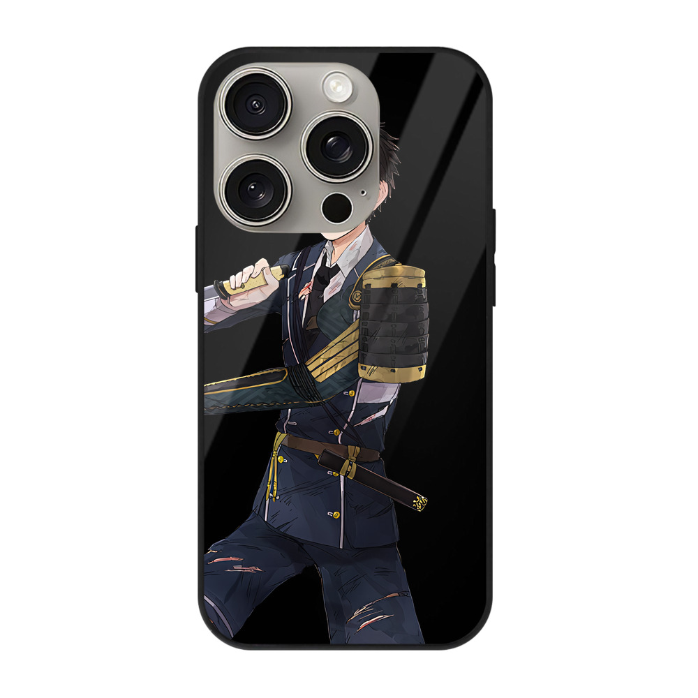 （画像用） 刀剣乱舞 Touken Ranbu 【iPhone15Pro対応】スマホケース 耐衝撃＆黄変防止 背面ガラス
