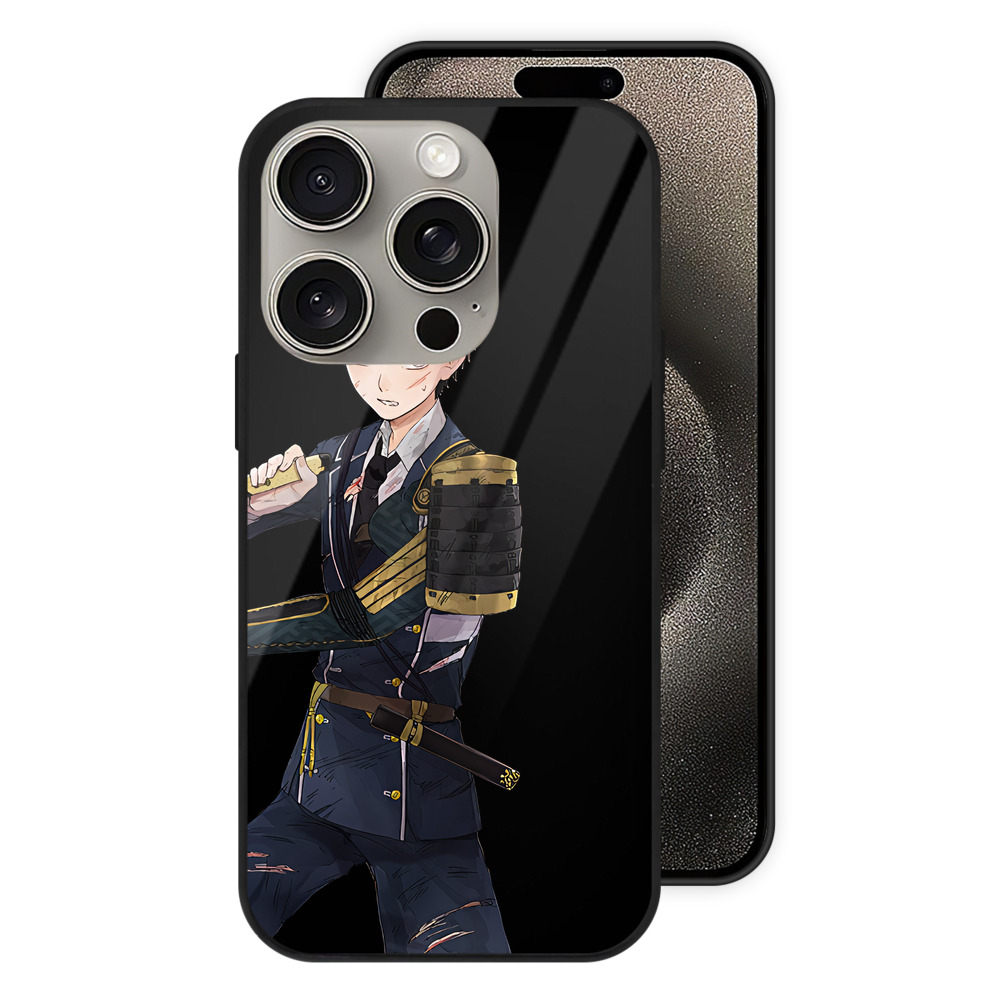 （画像用） 刀剣乱舞 Touken Ranbu 【iPhone15Pro対応】スマホケース 耐衝撃＆黄変防止 背面ガラス